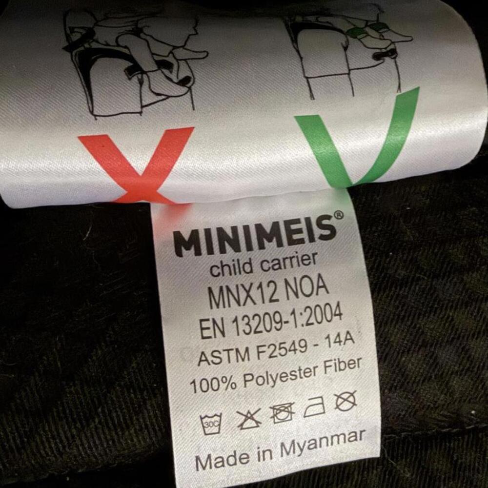 Minimeis Shoulder Carrier Toddler Lightweight Navy Foldable Travel Kid MNX12 NOA - Picture 8 of 8